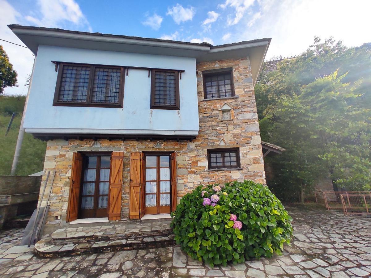 Cozy Blue Stone House With A Great Sea View. Villa Tsagarada Bagian luar foto