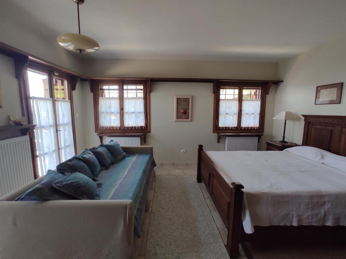 Cozy Blue Stone House With A Great Sea View. Villa Tsagarada Bagian luar foto