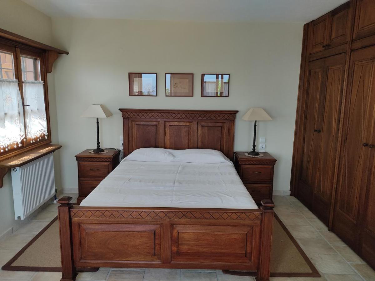 Cozy Blue Stone House With A Great Sea View. Villa Tsagarada Bagian luar foto