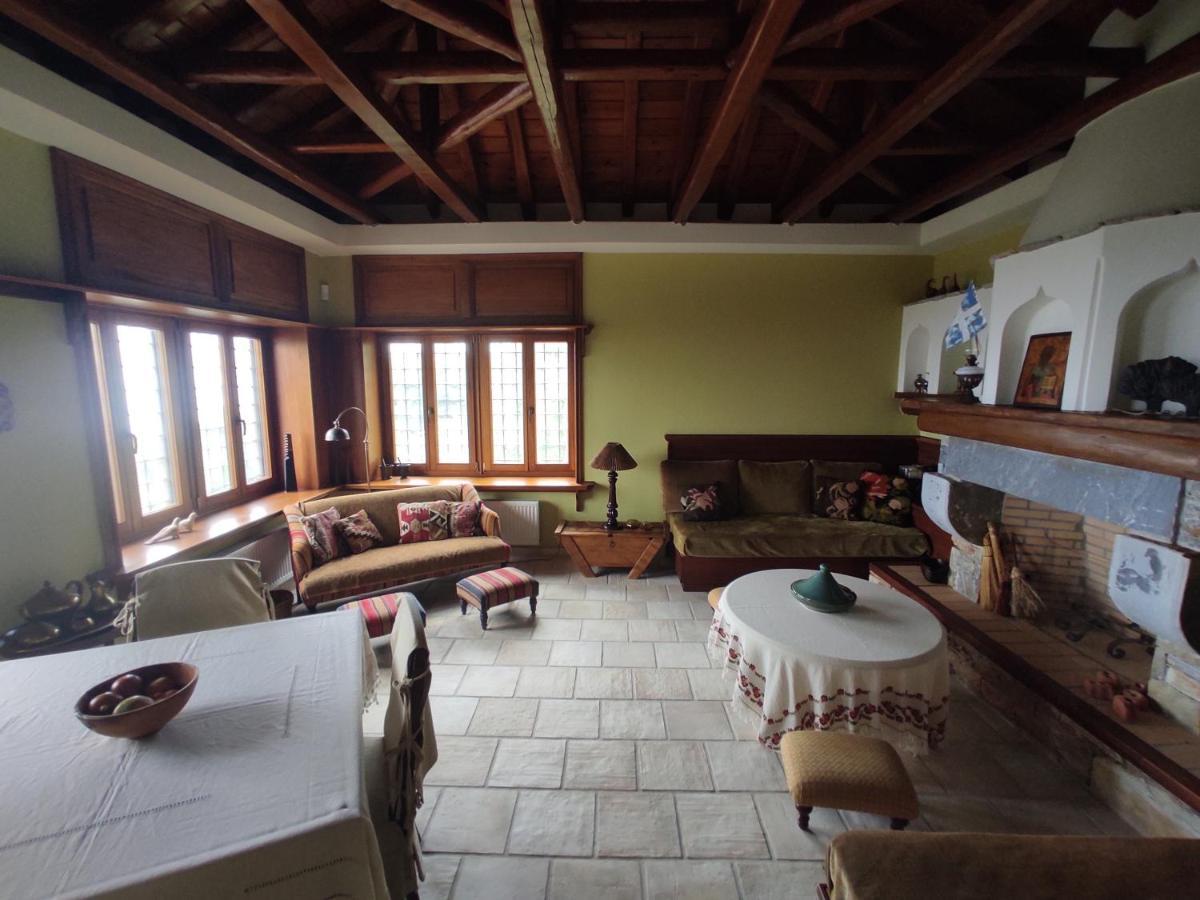 Cozy Blue Stone House With A Great Sea View. Villa Tsagarada Bagian luar foto