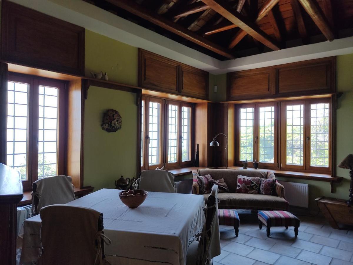 Cozy Blue Stone House With A Great Sea View. Villa Tsagarada Bagian luar foto